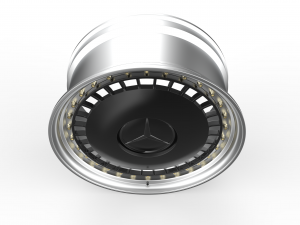 Mercedes-Benz Old custom wheel 3D Model