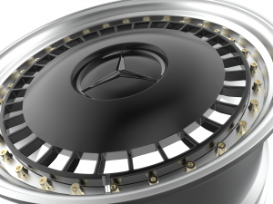 Mercedes-Benz Old custom wheel 3D Model