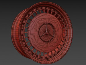 Mercedes-Benz Old custom wheel 3D Model