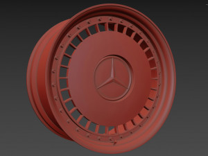 Mercedes-Benz Old custom wheel 3D Model