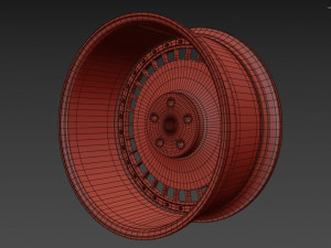 Mercedes-Benz Old custom wheel 3D Model