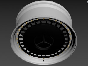 Mercedes-Benz Old custom wheel 3D Model