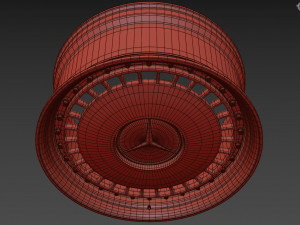 Mercedes-Benz Old custom wheel 3D Model