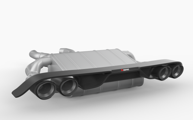 Akrapovic Exhaust System 3D Model .c4d .max .obj .3ds .fbx .stl .blend