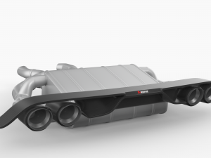 Akrapovic Exhaust System 3D Model