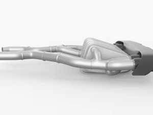Akrapovic Exhaust System 3D Model