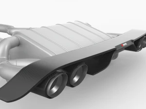 Akrapovic Exhaust System 3D Model