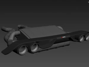Akrapovic Exhaust System 3D Model