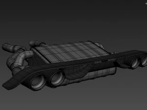 Akrapovic Exhaust System 3D Model