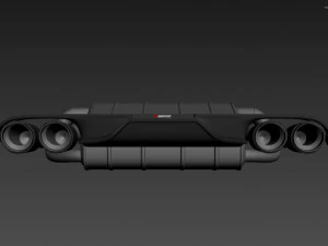 Akrapovic Exhaust System 3D Model