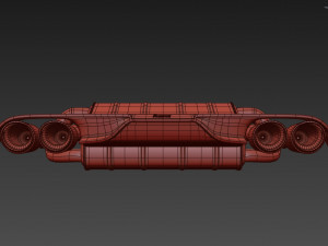 Akrapovic Exhaust System 3D Model