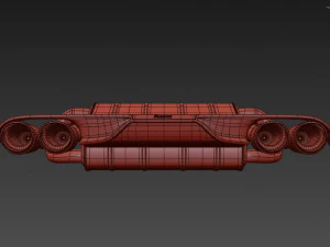 Akrapovic Exhaust System 3D Model