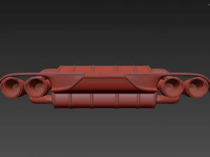 Akrapovic Exhaust System 3D Model