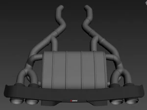 Akrapovic Exhaust System 3D Model