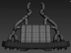 Akrapovic Exhaust System 3D Model