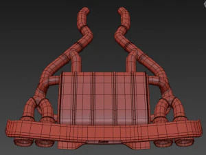 Akrapovic Exhaust System 3D Model
