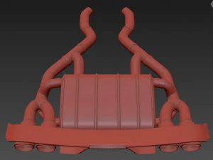 Akrapovic Exhaust System 3D Model