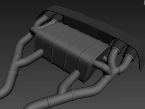 Akrapovic Exhaust System 3D Model