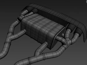 Akrapovic Exhaust System 3D Model