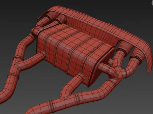 Akrapovic Exhaust System 3D Model