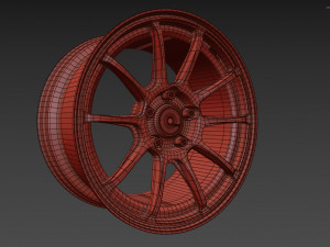 SSR GTV02 Wheel 3Dモデル