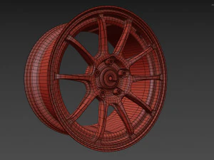 SSR GTV02 Wheel 3D Model
