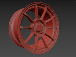 SSR GTV02 Wheel 3Dモデル