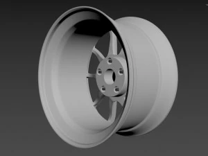 SSR GTV02 Wheel 3D Model