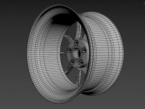 SSR GTV02 Wheel 3D Model