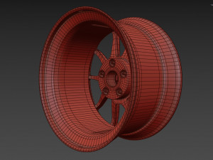 SSR GTV02 Wheel 3Dモデル
