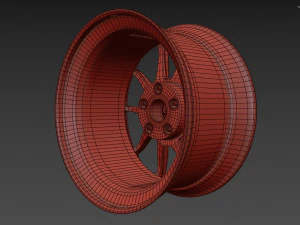 SSR GTV02 Wheel 3D Model