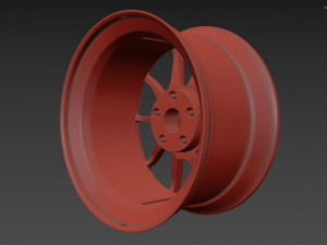 SSR GTV02 Wheel 3Dモデル