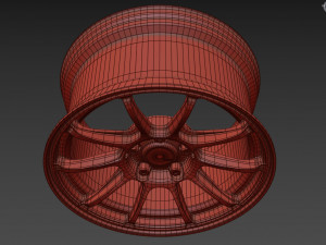 SSR GTV02 Wheel 3Dモデル