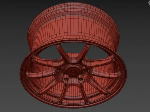 SSR GTV02 Wheel 3D Model