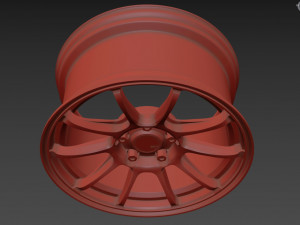 SSR GTV02 Wheel 3Dモデル