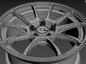 SSR GTV02 Wheel 3Dモデル