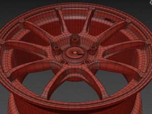 SSR GTV02 Wheel 3Dモデル