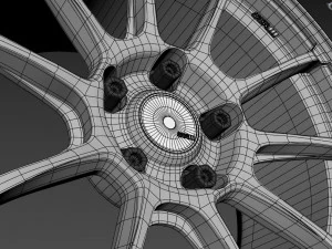 SSR GTV02 Wheel 3D Model