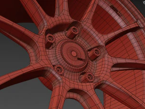 SSR GTV02 Wheel 3D Model