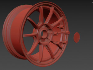 SSR GTV02 Wheel 3Dモデル