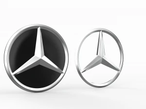 Mercedes-Benz Logo Modelo 3D