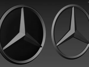 Mercedes-Benz Logo 3D Model
