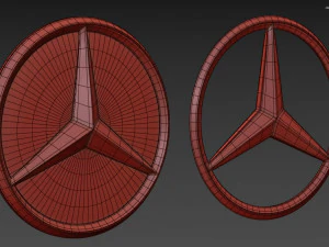 Mercedes-Benz Logo 3D Model