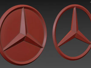Mercedes-Benz Logo 3D Model