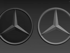Mercedes-Benz Logo 3D Model