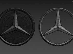 Mercedes-Benz Logo Model 3D