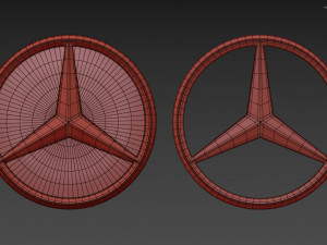 Mercedes-Benz Logo Model 3D