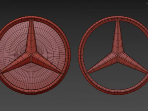 Mercedes-Benz Logo 3D Model