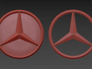 Mercedes-Benz Logo 3D Model