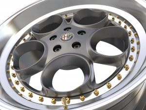 Alfa Romeo custom wheel 3D Model